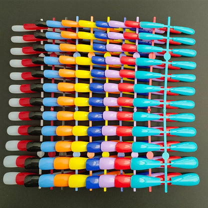 120pcs Случайные цветы Коффин Ложная гвоздь – Полная обложка, нажатие на гвоздики для маникюр