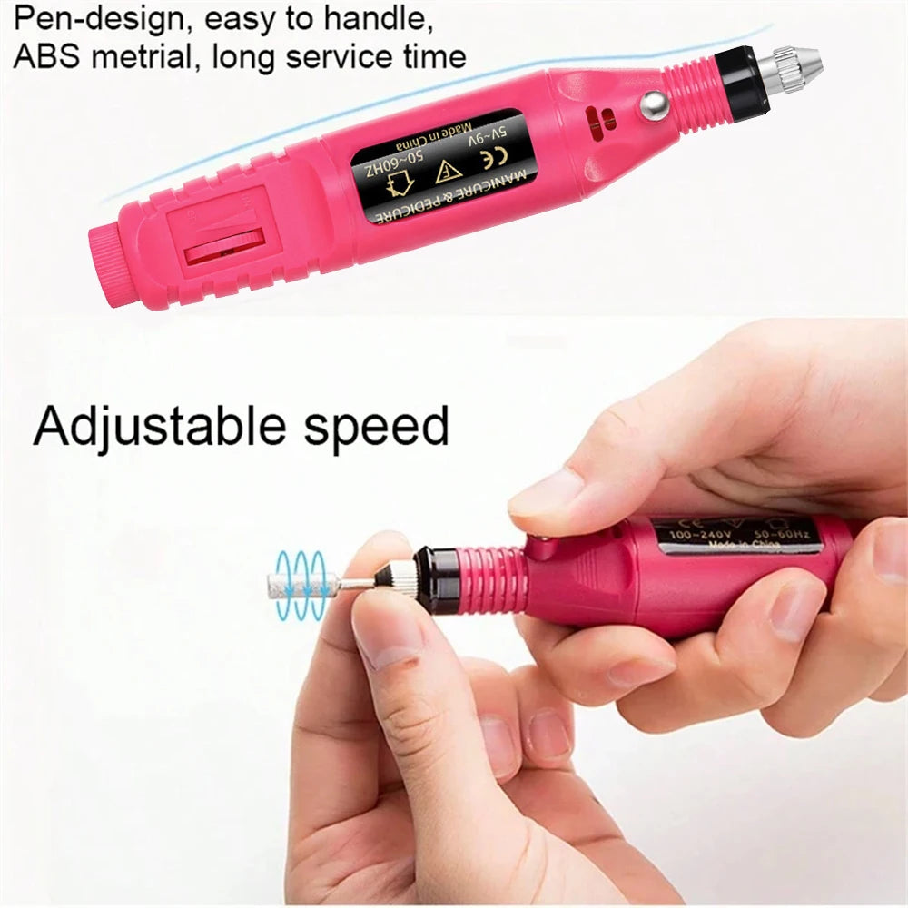 Портативная профессиональная электрическая дрилл-машина - маникюр и педикюр для использования дома и в салоне