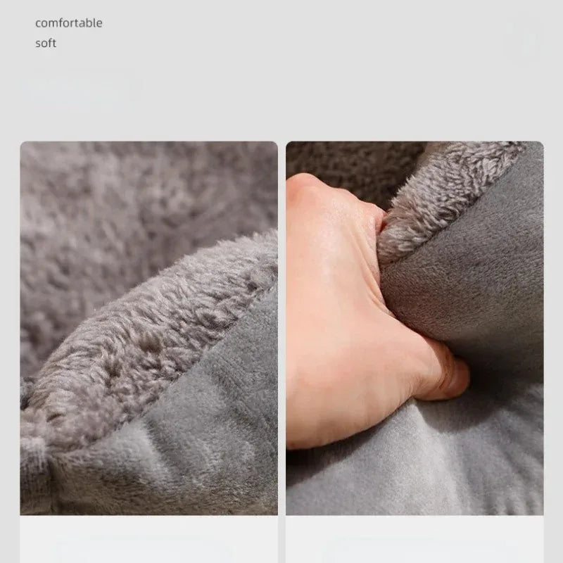 Мягкая плюшевая кровать для кошек и маленьких собак — уютный дыхательный дом