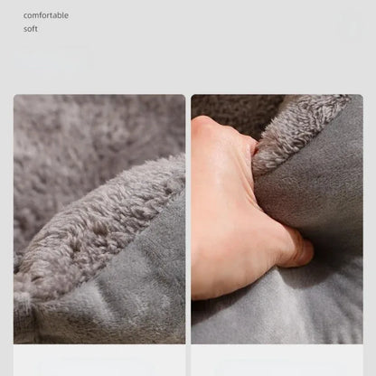 Мягкая плюшевая кровать для кошек и маленьких собак — уютный дыхательный дом