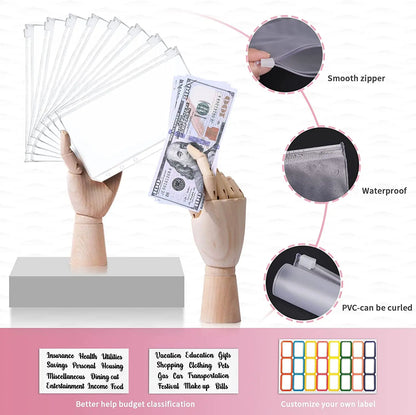 A6 PU кожаный планировщик бюджета – Martble Notebook & Doney Constructor for Office, School & Personal Finance