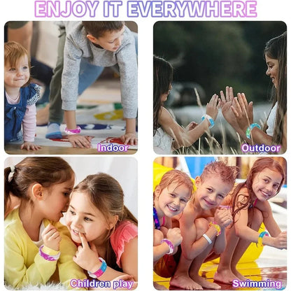 12/24/36PCS Cilicone Colorful Bubble Rristboard — детские вечеринки, подарки в день рождения, свадебные сувениры, карнавал и праздничные браслеты