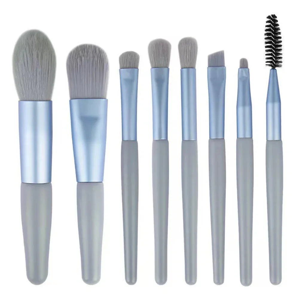 8Pcs Miscup Brush Set Concealer Brush Blosh Llous Lowder Brush Eye Show Highlighter Foundation Brush Bresh Breaty Instruments