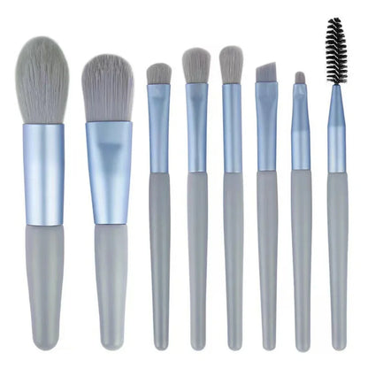 8Pcs Miscup Brush Set Concealer Brush Blosh Llous Lowder Brush Eye Show Highlighter Foundation Brush Bresh Breaty Instruments