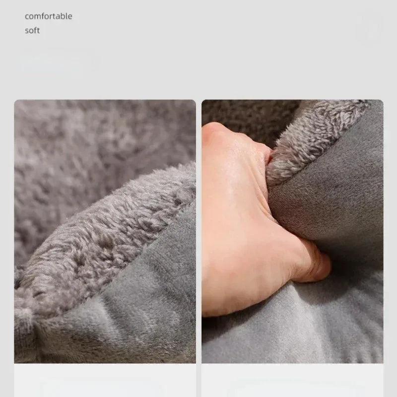 Мягкая плюшевая кровать для кошек и маленьких собак — уютный дыхательный дом